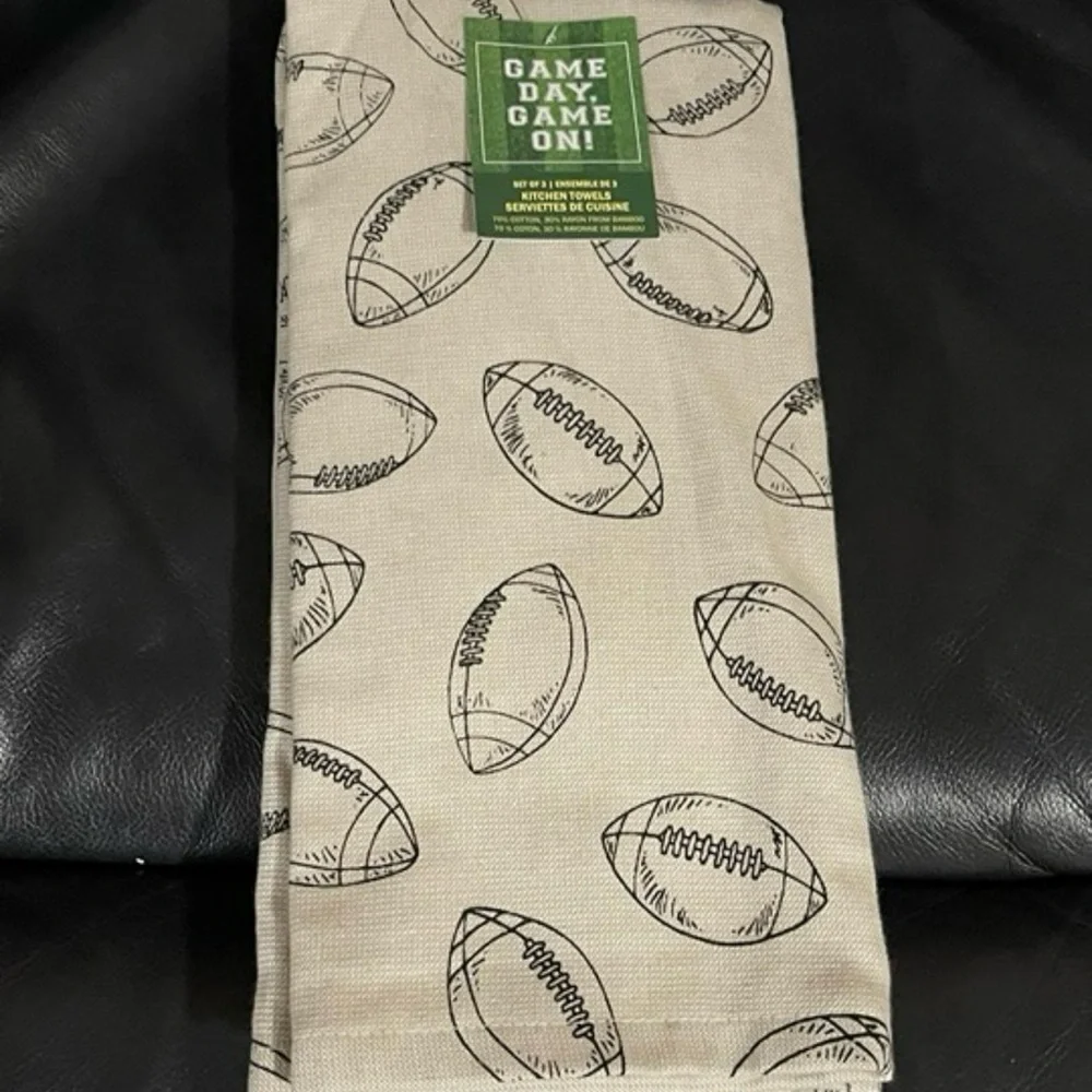 Football Kitchen Towels (Set of 3)